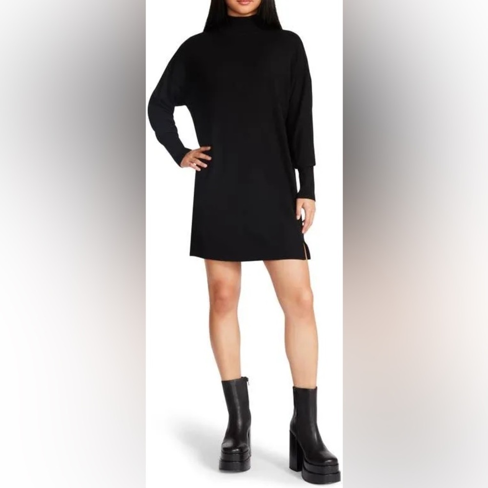 Steve Madden Mock Neck Long Sleeve Dress